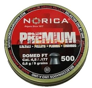 Lata de balines NORICA Domed FT 4,5 mm/ .177 [Lata 500 perdigones]