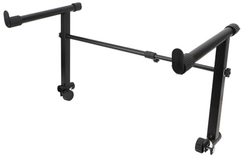 Fockety Universal Second Tier Electric Piano Keyboard Stand, 2-Leder Keyboard Stand, 16,5-29,5 tum justerbar bredd, L-formad förlängningsadapter för klaviaturstativ