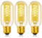 SCNNC Ampoule Edison E27 Vintage T45 Dimmable 220V, Filament Blanc Chaud 2200K, Verre Ambré Décorative, Rétro pour Café Bar Restaurant, Lot de 3