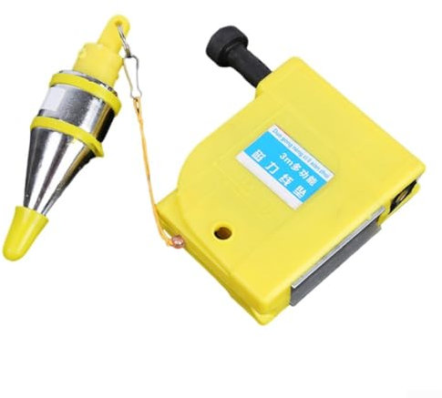 Magnetic Plumb Bob, 356 Meter Cable, Suitable for Construction Projects, Automatic Winding Function (3meter)