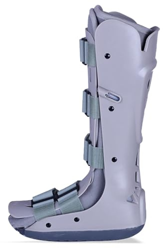 Botas de ortesis for fracturas Tobillera Material de silicona antideslizante transpirable Correa de ortesis de banda alta Férula plantar for lesiones en los pies Tobillo torcido,Right feet(Right Feet)