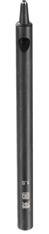 sourcing map Perforadora redonda de cuero, perforadora hueca de 1,5 mm, acero al carbono, herramienta de corte circular para cinturón/artesanía de cuero