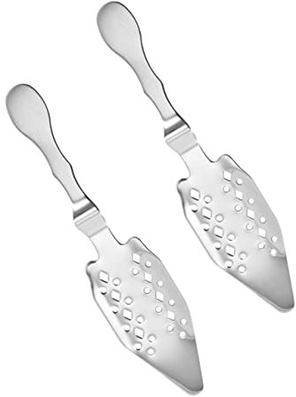 Cabilock 2pièces Cuillère à Absinthe Creuse Acier Inoxydable Compte-gouttes Pour Préparation Lot De Adaptée Fontaine