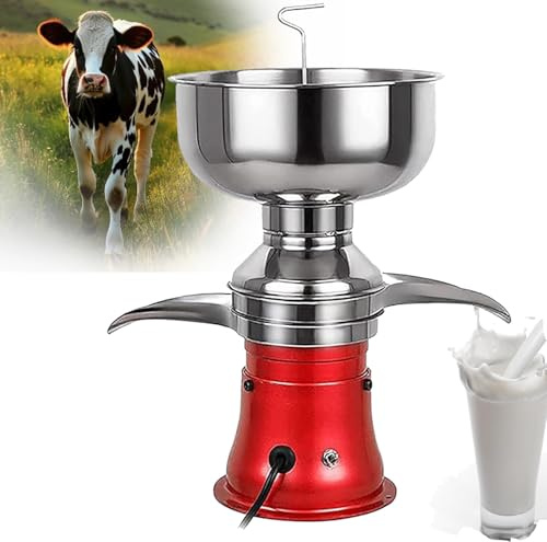 Centrifugeuse à Lait électrique, Séparateur de Crème de Lait Machine, écrémeuse électrique, Inox Séparateur de Lait Capacité 50 L/H Écrémeuse Électrique Séparateur de Lait électrique