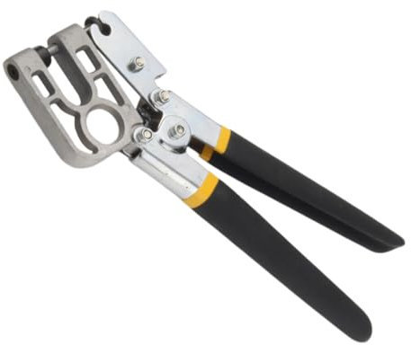 SHINEOFI Alicate Crimpador Profesional De Acero Para Perforar y Fijar Perfiles Metálicos Placa Diseño Ergonómico Antideslizante Uso Mano Color Aleatorio