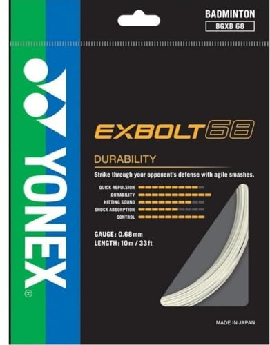 YONEX Exbolt 68 Badmintonsaite (weiß)