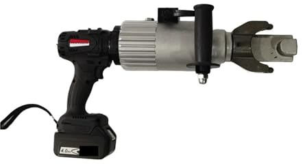 Coupe-armature électrique Plieuse de barres d'armature électrique industrielle RB-20B, portative sans fil avec batterie Li-ion facile à remplacer, source d'alimentation hydraulique
