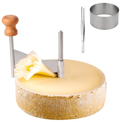 Cheese Curler Shaver, Stainless Steel Cheese Flower Shaver Manual Hard Cutter for Cheeses Curls Chocolate Shavings and Decorative Garnishes (Base not included)
