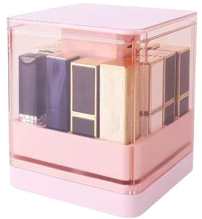 Organisateur De Rouge À Lèvres Organisateur De Parfums Et Cosmétiques – | Boîtier Compact 12 Compartiments Transparent Portable Pour Maquillage, Et Salle De Bain