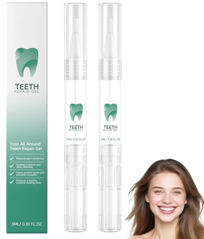Gel de reparación de dientes, juego de reparación de encías, protector de encías al regresar las encías, lápiz esencial para blanquear los dientes, quitamanchas, limpieza bucal, protección de encías