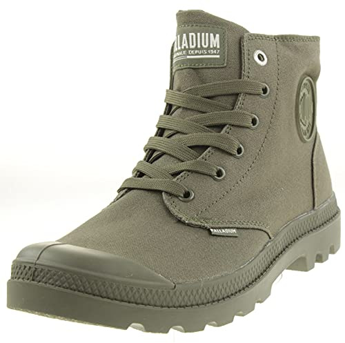 Palladium Pampa Monochrome, Stivali Sneaker Unisex - Adulto, Verde (Scuro), 46 EU
