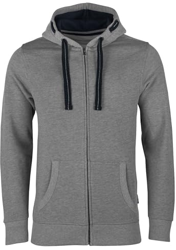 HRM Herren Jas M Kapuzenpullover, Grau-meliert, XXL