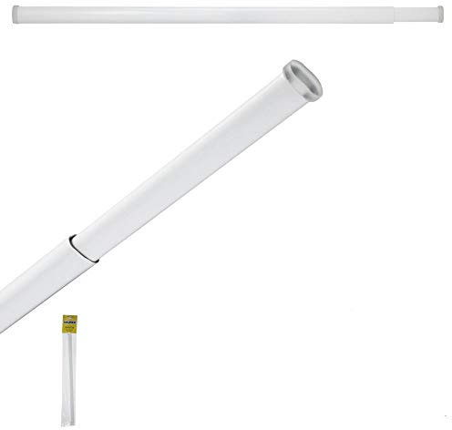 MAURER - Barra Visillo Extensible 85.5/150 cm. Con Muelle Presion Ajustable (1 Pieza)