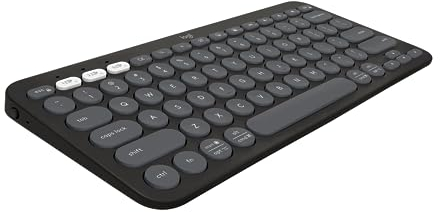 Logitech Pebble Keys 2 K380s - QWERTY US International Layout, Graphite