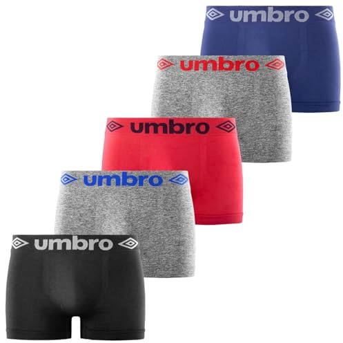Umbro - UMBW/1BSX5, Bóxer para Hombre, Color Surtido, L/XL (Paquete de 5)