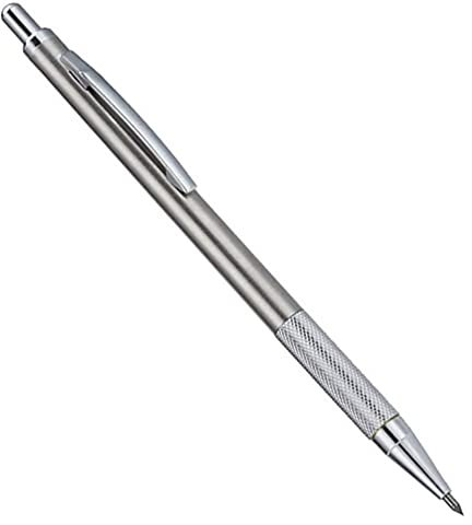 Minxy Etching Pen Tungsten Carbide Tip Scriber Etching Engraving Pen Diamond Glass Cutter Scriber for Stainless Steel Ceramics and Glass, Grey