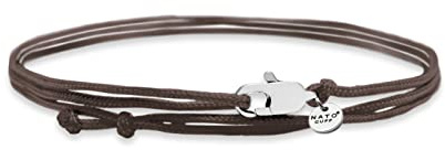 Nato Cuff - Doppelt gewickeltes Nylonarmband - handgefertigt in Frankreich - verstellbar - Herren und Damenschmuck