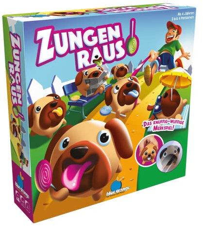 Blue Orange, Zungen Raus!, Kinderspiel, Gedächtnisspiel, 2-4 Spieler, Ab 4+ Jahren, 15 Minuten, Deutsch