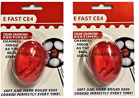 2pcs Egg Timer Heat Sensitive, Colour Changing Indicator Soft, Medium or Hard Boiled Eggs, Reusable, Durable, Safe Kitchen Aid, Cooking Tool