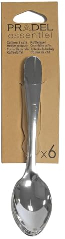 Pradel Ondine Set 6 Cucharas Postre Acero Inox 18/0-1mm Acero