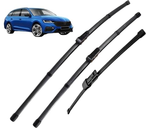 MONLAY Scheibenwischer Scheibenwischerblätter Vorne Und Hinten Für Skoda Octavia NX A8 Kombi 2019–2023, 26+19+14 Scheibenwischer Schneider