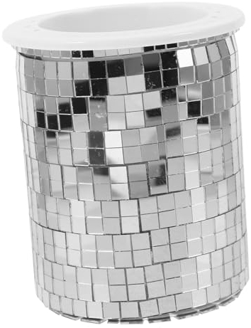 Gogogmee Disco Pot Multi-functional Desktop Storage Container for Home Office Mirror Surface Compact Design for Succulents and Plants