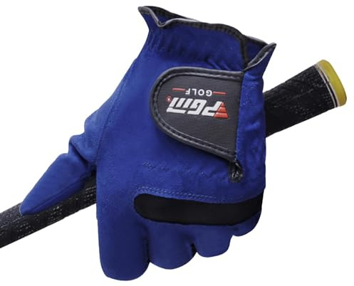 Guantes de Golf para Hombre: 1 Guante de Golf, Guantes de Golf sintéticos para Trineo | Guantes de Golf portátiles Antideslizantes de Mano Derecha Izquierda, paño de Microfibra Absorbente de