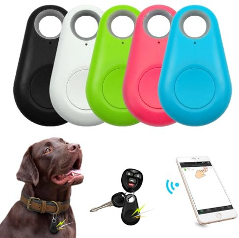 Mini Bluetooth Key Finder & GPS Tracker – Smart Anti-Lost Device for Keys, Wallets, Pets, Kids, Luggage, Car – Wireless Locator Tag with Free App for i-OS & Android (Green)