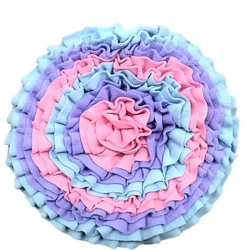 PLUSHCEWT Schnuffelmatte für Hunde,Intelligenzspielzeug für Hundes,Riechen Trainieren Futtermatte,Haustier Langeweile Interaktive Schnüffelmatte,Für mittelgroße und kleine Hunde (Style-D)