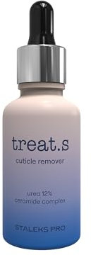 Treat.s by STALEKS PRO Nagelhautentferner, schnell erweichend, mit Harnstoff, Ceramiden und natürlichen Extrakten, spendet Feuchtigkeit und nährt die Haut, Cruelty Free, 30 ml