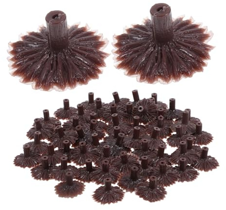 NUOBESTY 50pcs Miniature Tree Stands for Railroad Craft Trees and Diorama Scenery Base for Train Model Supplies and Diy Landscape Decoration