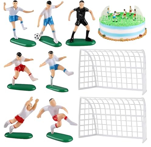 Lámina Campo de Fútbol para decorar tartas,Decoración Tartas de Cumpleaños Infantiles, Personaliza tu Pastel con un Terreno de Fútbol,decoración para cualquier tipo de tarta de cumpleaños