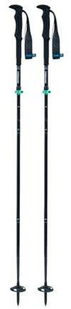 Komperdell FX Lite Carbon Vario Approach Wanderstock Packmass 40 cm Länge 115?135 cm einstellbar Carbon-Aluminium-Faltstock | Carbon-Aluminium-Trekkingstock mit FX Lite Faltmechanismus, Powerlock 3.0 und Comfort Strap