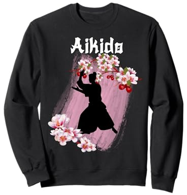 Aikido Fiori di Ciliegio Arti Marziali Giapponesi Aikido Felpa