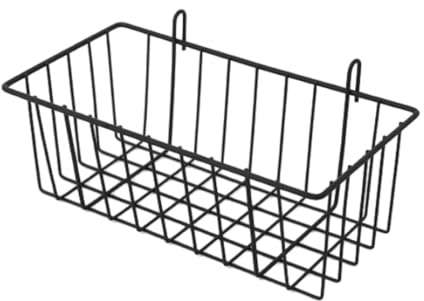 KESOTO Pannello a griglia da Parete Cesto in Filo Metallico da Appendere Cestino da Parete Organizer da Parete per Ufficio, l