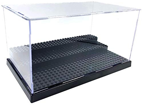 HYtiger Acrylic figure display case box for LEGO Minifigures series Figure Blocks Toys The box can hold up to 30 figures Black clear display case