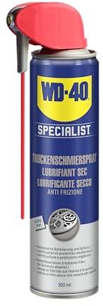 WD-40 Specialist Trockenschmierspray Smart Straw 300 ml – Präzise Anwendung mit klappbarem Sprührohr, reduziert Reibung und Verschleiß, trocknet schnell, schmutzresistent, farblos mit 360°-Ventil