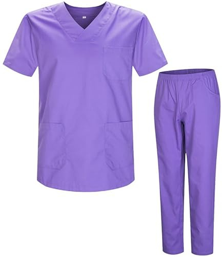 MISEMIYA - Uniformi Unisex Set Camice – Uniforme Medica con Maglia e Pantaloni Uniformi Mediche Camice Uniformi sanitarie - Ref.8178