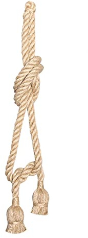 Haofy 2m E27 Vintage Cuerda de Cáñamo Base de Luz de Techo Lámpara Colgante Soporte de Bombilla 85-265V(2 holder)