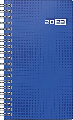 rido/idé Wochenkalender Modell Taschenplaner int. 2023 Blattgröße 8,7 x 15,3 cm blau