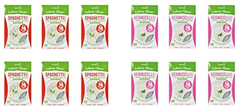 6x Slendier Bio Konjac Espagueti 400g & 6x Bio Konjac Cabello de ángel 400g