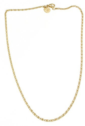 Original italienische S-Panzerkette 18kt Doublé 2mm Länge 75cm, Halskette Herren-Kette Goldkette Damen Geschenk Schmuck ab Fabrik Italien tendenze