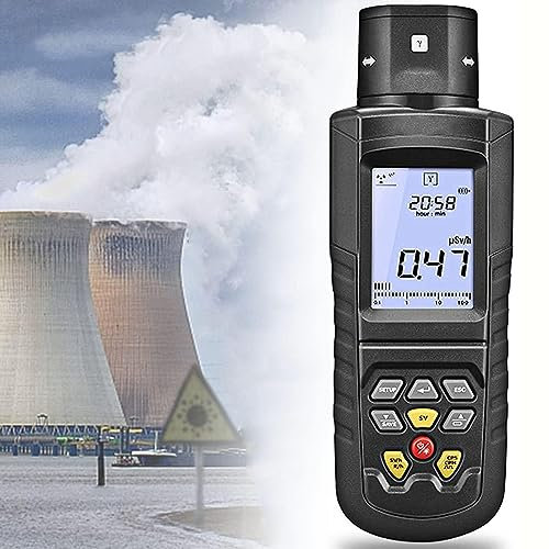 NOGRAX Geiger Counter,Handheld Radiation Monitor & Detector Geiger Muller Tube Detect 4 Type α, β, γ, And Χ Rays,Radiation Range: 0-1000 µsv/Hr,Not Affected by Emp Instant Reading,＜10%,Accuracy