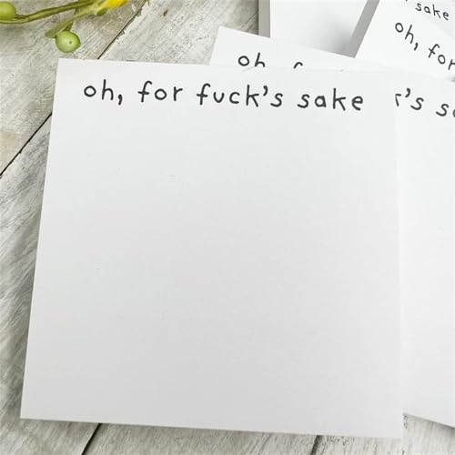 Lustige Haftnotizen, Notizblöcke, Haftnotizen mit 100 lustigen Aufklebern, lustiger Bürobedarf, Büro-Schreibtisch-Zubehör, Geschenke für beste Freunde, Büronotizen (oh for)