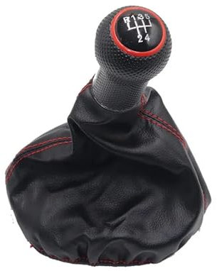 Schaltknäufe Für VW Für Polo 6N Für Golf 3 Für Vento 4 Für Caddy Für Lupo 6X1 12MM Auto Shift Schaltknauf Hebel Gaitor Boot Abdeckung Schaltsack Schaltmanschette (Farbe : Red)