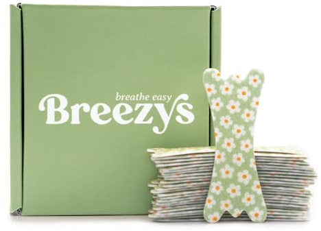 Breezys Nasal Strips – Extra Strength Nose Strips for Snoring, Sleep & Nasal Congestion Relief, Comfortable Non-Medicated Fit, 25 Count