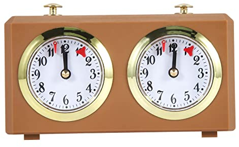 Schachuhr - Metall, Schwarz, Timer für Schach, Offizielle Uhren, Keine Batterie Erforderlich