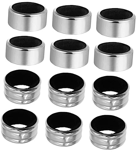 COLLBATH 12pcs Drip Ring Steel Wine Bottle Collars Leak Preventer Bottle Drip Stoppers for