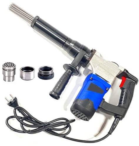 Air Dérouilleur à Aiguilles Outil d'élimination de la rouille Détartreur à aiguilles électrique portatif 1100 W, pistolet de dérouillage à poignée pistolet de qualité industrielle, détartreu