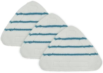 UDXVUXCX Ersatzpads for Dampfbesen, Dreieckig, Waschbares Tuch, Reinigungsboden, Mikrofaser-Moppkopfpad, Dampfbesen-Zubehör, Kompatibel Mit Goodman 10 In 1, Ersatzpad